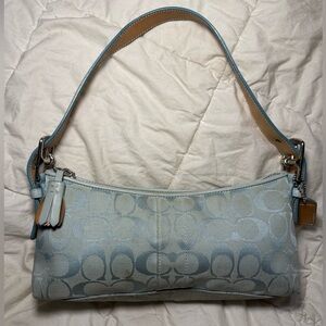 Y2K east west demi shoulder coach bag